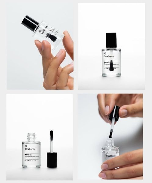 Відновлюючий концентрат для нігтів StraDerm, KeraFix 14 ml С-113 фото